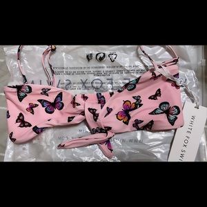 White Fox Boutique Butterfly Bikini Top